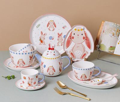 Big Ear Rabbit Children's Dinnerware Set 2