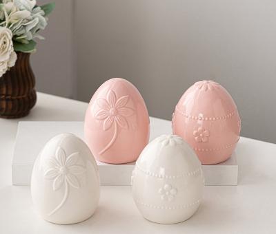 Easter Hot Selling Ceramic Painted Egg Ornament 2